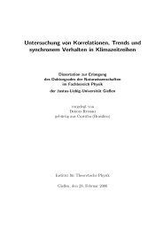 Untersuchung von Korrelationen, Trends und ... - Institut fÃ¼r Physik