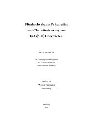Ultrahochvakuum PrÃ¤paration und Charakterisierung von InAs(100 ...