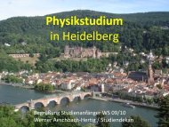 Das Physikstudium An der UniversitÃ¤t Heidelberg - FakultÃ¤t fÃ¼r ...