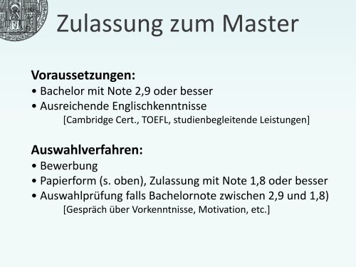 Das Physikstudium An der UniversitÃ¤t Heidelberg - FakultÃ¤t fÃ¼r ...