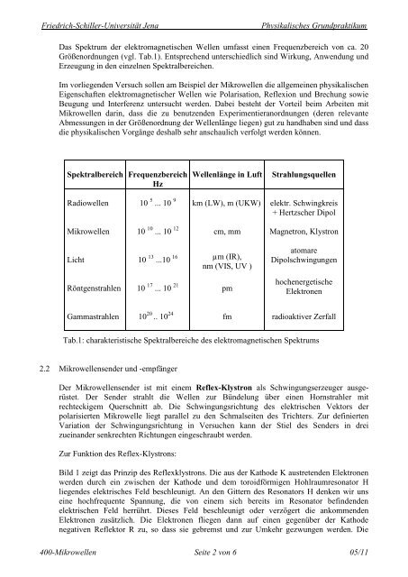 Versuchsanleitung als pdf laden - Friedrich-Schiller-UniversitÃ¤t Jena