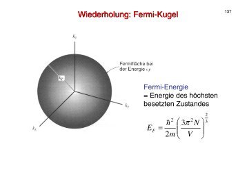 Wiederholung: Fermi-Kugel