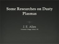 Some Researches on Dusty Plasmas