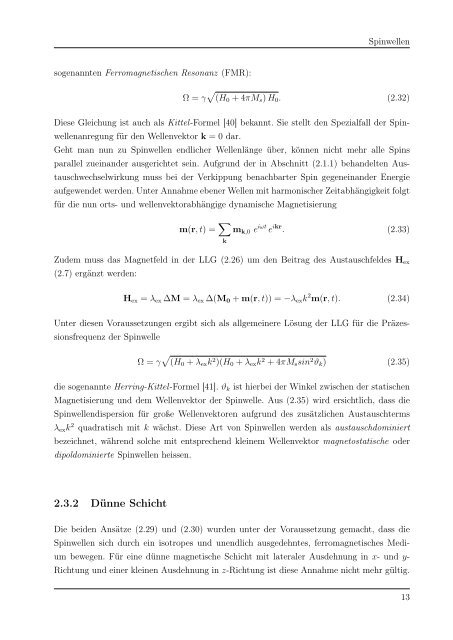 Spinwellenanregung in magnetischen Nanohybridstrukturen (31,8 ...