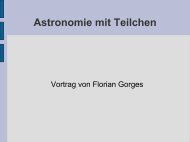 Astronomie mit Teilchen