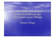 Licht als Welle und Quant: Einsteins ErklÃ¤rung des ...