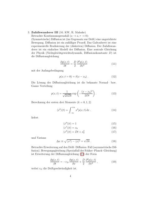 EinfÃ¼hrung in die Theoretische Physik - Institut fÃ¼r Physik