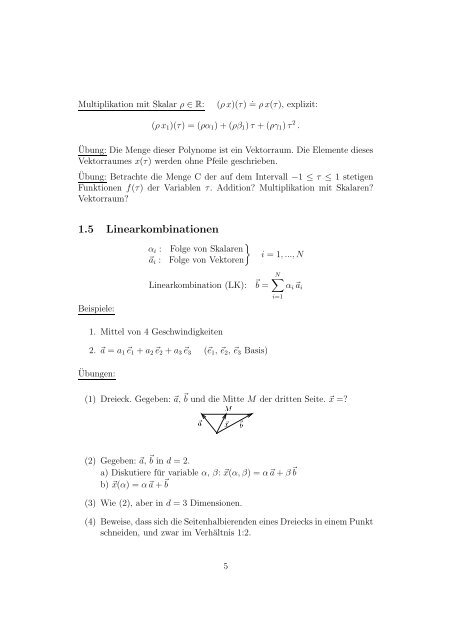 Mathematische Methoden der Physik I - UniversitÃ¤t Bern