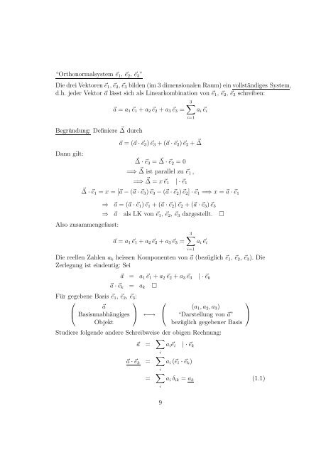 Mathematische Methoden der Physik I - UniversitÃ¤t Bern