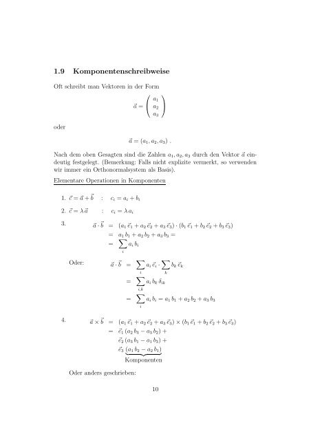 Mathematische Methoden der Physik I - UniversitÃ¤t Bern