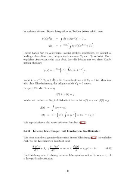 Mathematische Methoden der Physik I - UniversitÃ¤t Bern