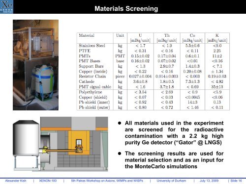 The XENON 100 Detector for Dark Matter Searches