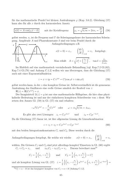 Physik A Teil 1: Mechanik - Physik-Institut - UniversitÃ¤t ZÃ¼rich