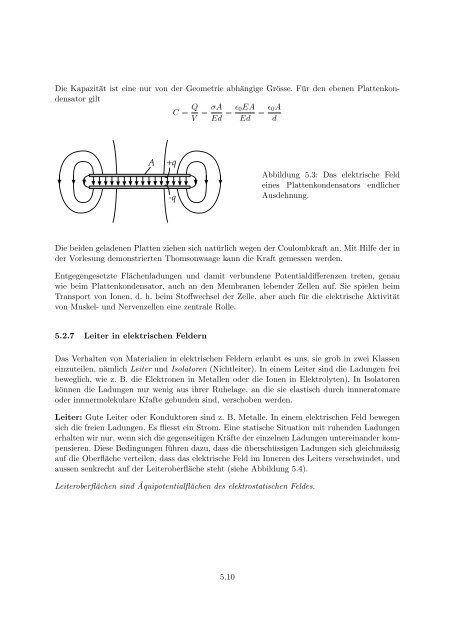 Elektrostatik - UniversitÃ¤t ZÃ¼rich