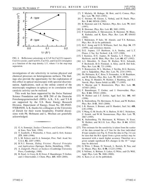 Phys. Rev. Lett. 90, 177402 - Physik-Institut