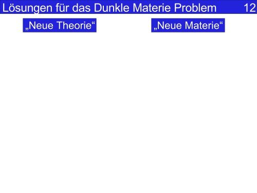 Die Suche nach der dunklen Materie - UniversitÃ¤t ZÃ¼rich