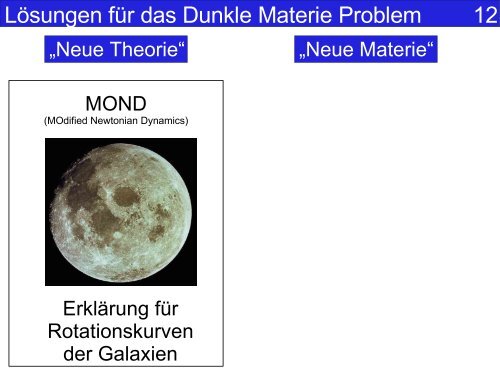 Die Suche nach der dunklen Materie - UniversitÃ¤t ZÃ¼rich