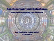 Beschleuniger und Detektoren - Physik-Institut