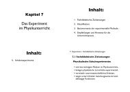 Experimente - Didaktik der Physik!