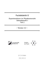 Experimentieren im Physikunterricht SI Teil2 - Didaktik der Physik ...