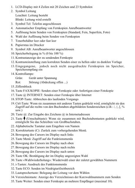 SAGEM FAX NAVIGATOR INTERNET 900er Serie - Fax-Anleitung.de