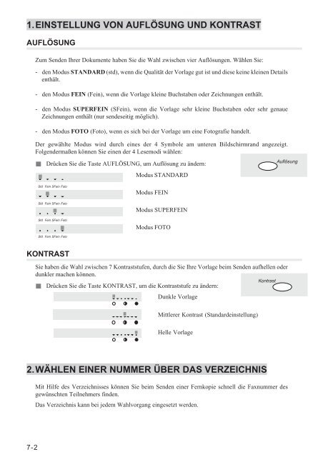 SAGEM FAX NAVIGATOR INTERNET 900er Serie - Fax-Anleitung.de