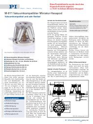 M-811 Vakuumkompatibler Miniatur-Hexapod