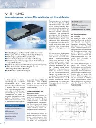 M-511.HD Datenblatt (PDF), Nanometergenaue Hochlast ... - PI