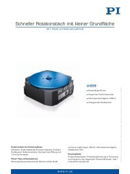 U-628 Schneller Rotationstisch mit kleiner Grundfläche (PDF) - PI