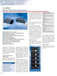 C-862 Datasheet (PDF), Mercury™ II DC-Motor Controller/Driver - PI