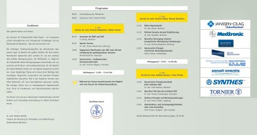 4. Bronnbacher Symposium - Physio-Verband