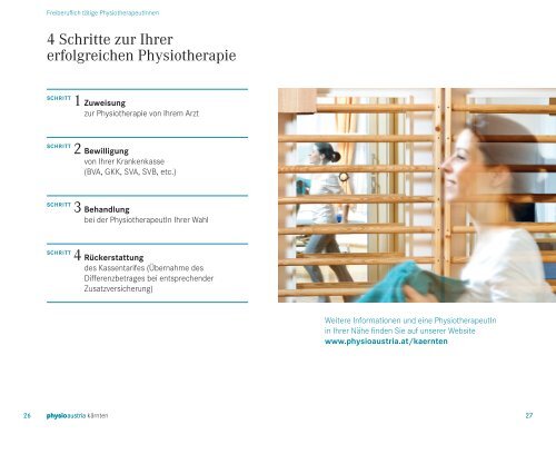 Folder "Physiotherapie in KÃ¤rnten" - Physio Austria