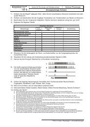 Seminar Physiologie - Institut fÃ¼r Physiologie und Pathophysiologie