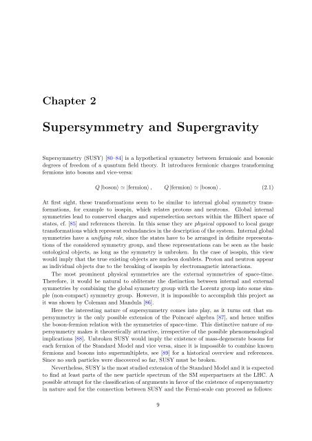 Gravitinos and hidden Supersymmetry at the LHC - UniversitÃ¤t ...