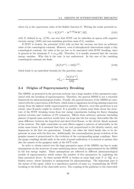 Gravitinos and hidden Supersymmetry at the LHC - UniversitÃ¤t ...