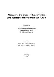 Measuring the Electron Bunch Timing with Femtosecond ... - DESY