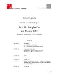 Prof. Dr. Douglas Fay am 23. Juni 2005 - Fachbereich Physik