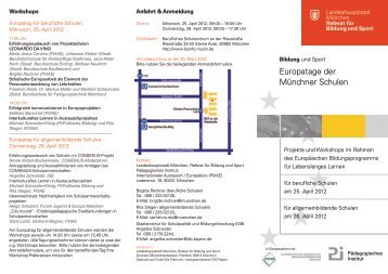 Page 1 Workshops Europatag für berufliche Schulen, Mittwoch, 25 ...