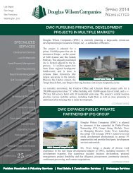 Douglas Wilson Companies' Spring 2014 Newsletter