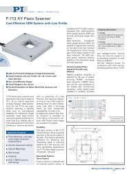 P713 XY Minature Piezo Scanner, High Accuracy, Piezo - PI (Physik ...