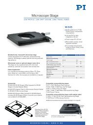 M-545 XY Microscope Stage with Ultrasonic Linear Drives