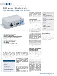 C-663 Mercury Step Controller - PI (Physik Instrumente)