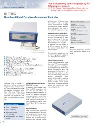 E750 High-Speed Digital Piezo NanoAutomationÂ® Controller ...