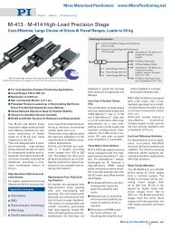 M413 Â· M414 Motorized Precision Linear Positioner Stage, High ...