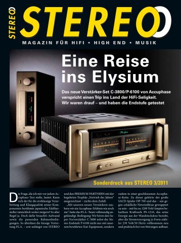 Sonderdruck aus STEREO 3/2011 - Accuphase