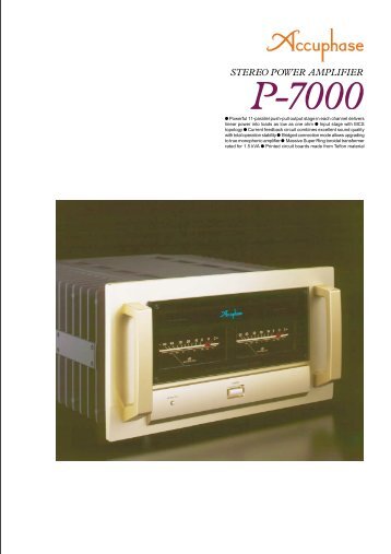 P-7000 - Accuphase