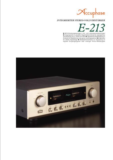 E-213 - Accuphase