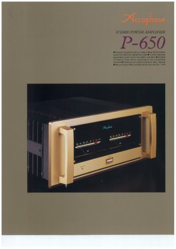 P-650 - Accuphase