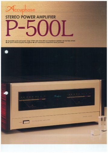 P-500L - Accuphase