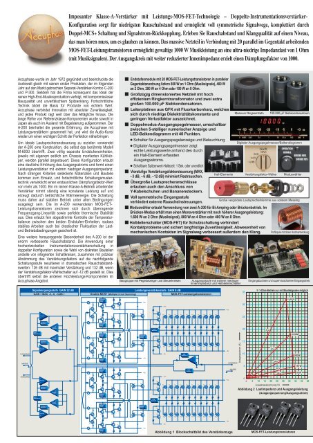 KLASSE-A-MONO-LEISTUNGSVERSTÃRKER - Accuphase